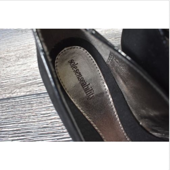 Sole Sensibility - Black Chrome Studded Flats - Picture 4 of 6